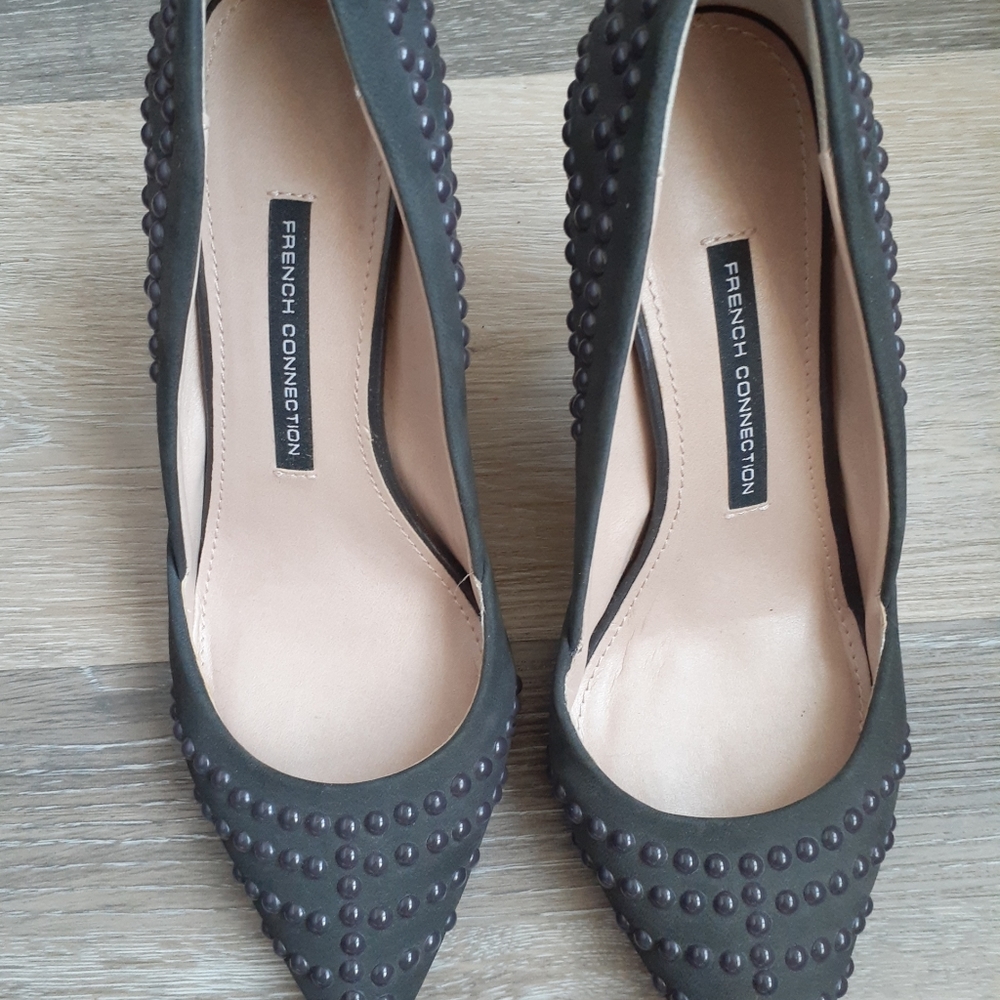 French connection studded pumps